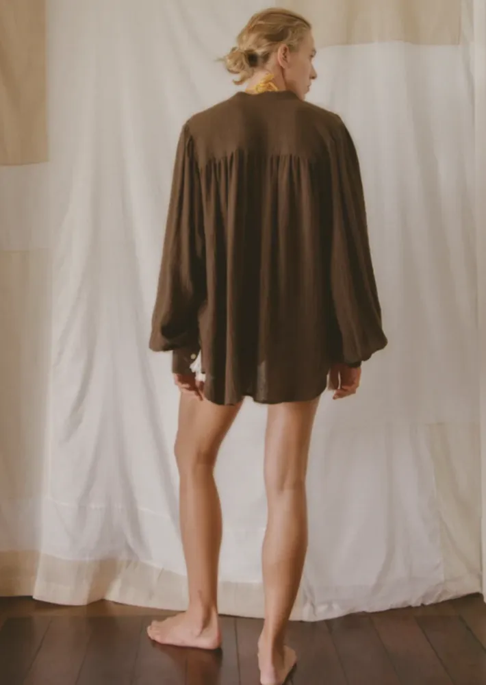 Edie Shirt Chocolate