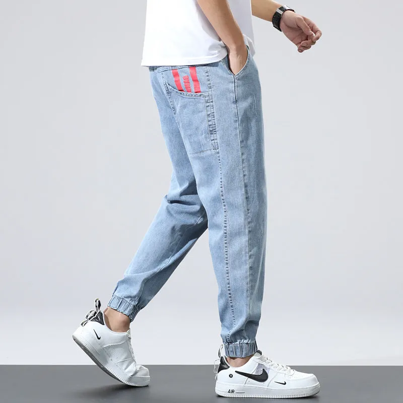 Elastic Waist Hip Hop Tight End Jeans