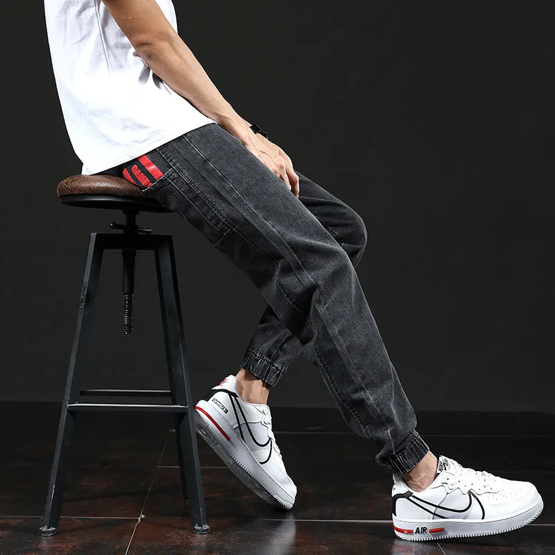 Elastic Waist Hip Hop Tight End Jeans