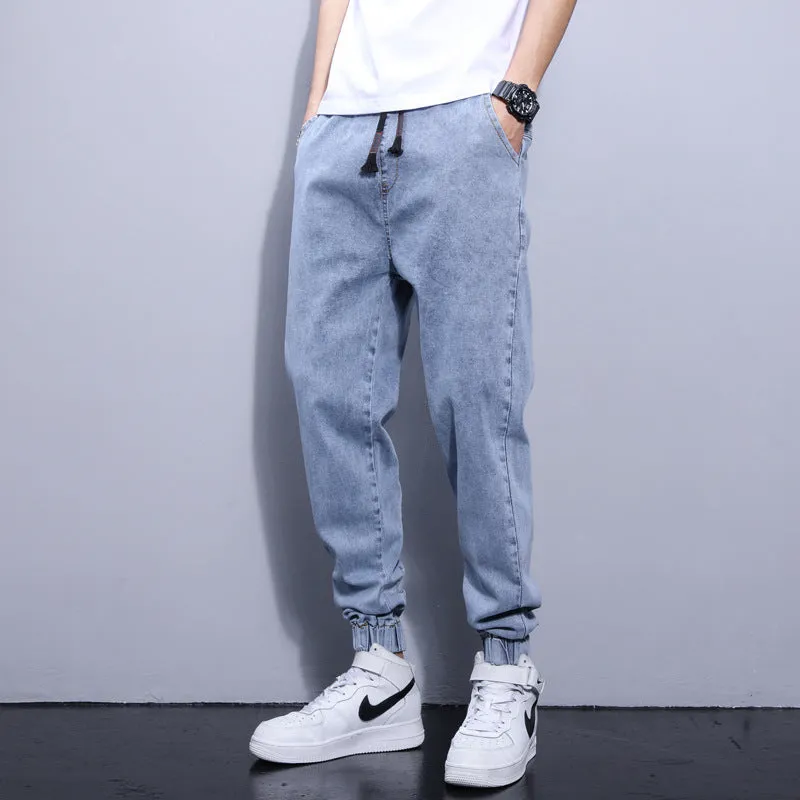 Elastic Waist Hip Hop Tight End Jeans