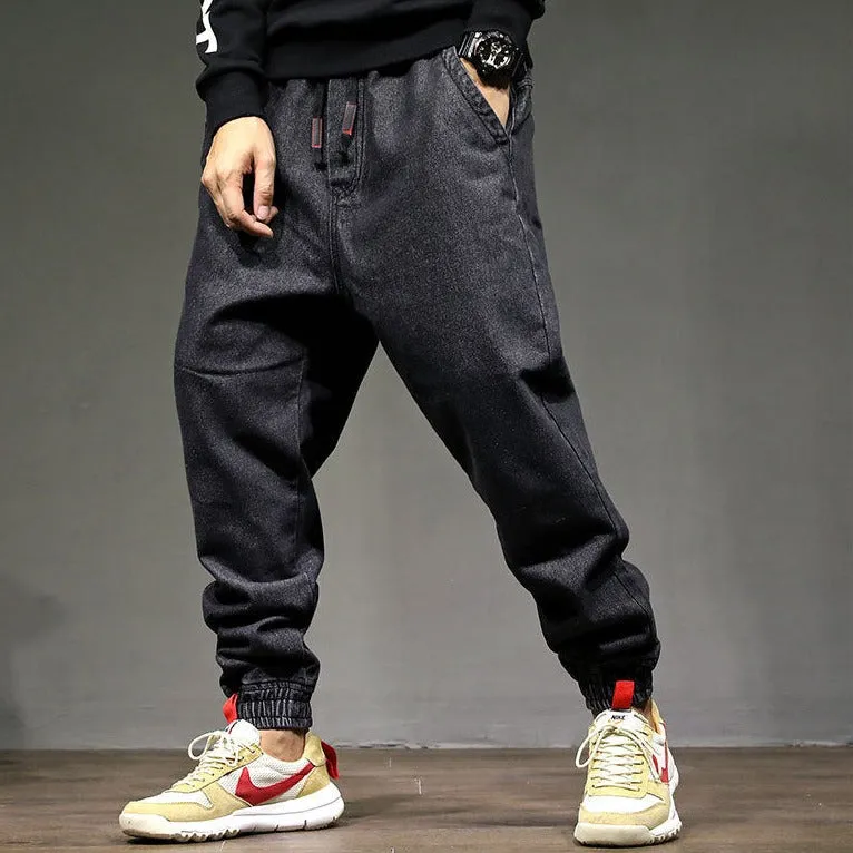 Elastic Waist Hip Hop Tight End Jeans