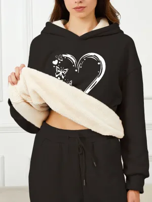 Elegant Fleece Pullover Hoodie with Hood for Women | Perfect for Casual Days