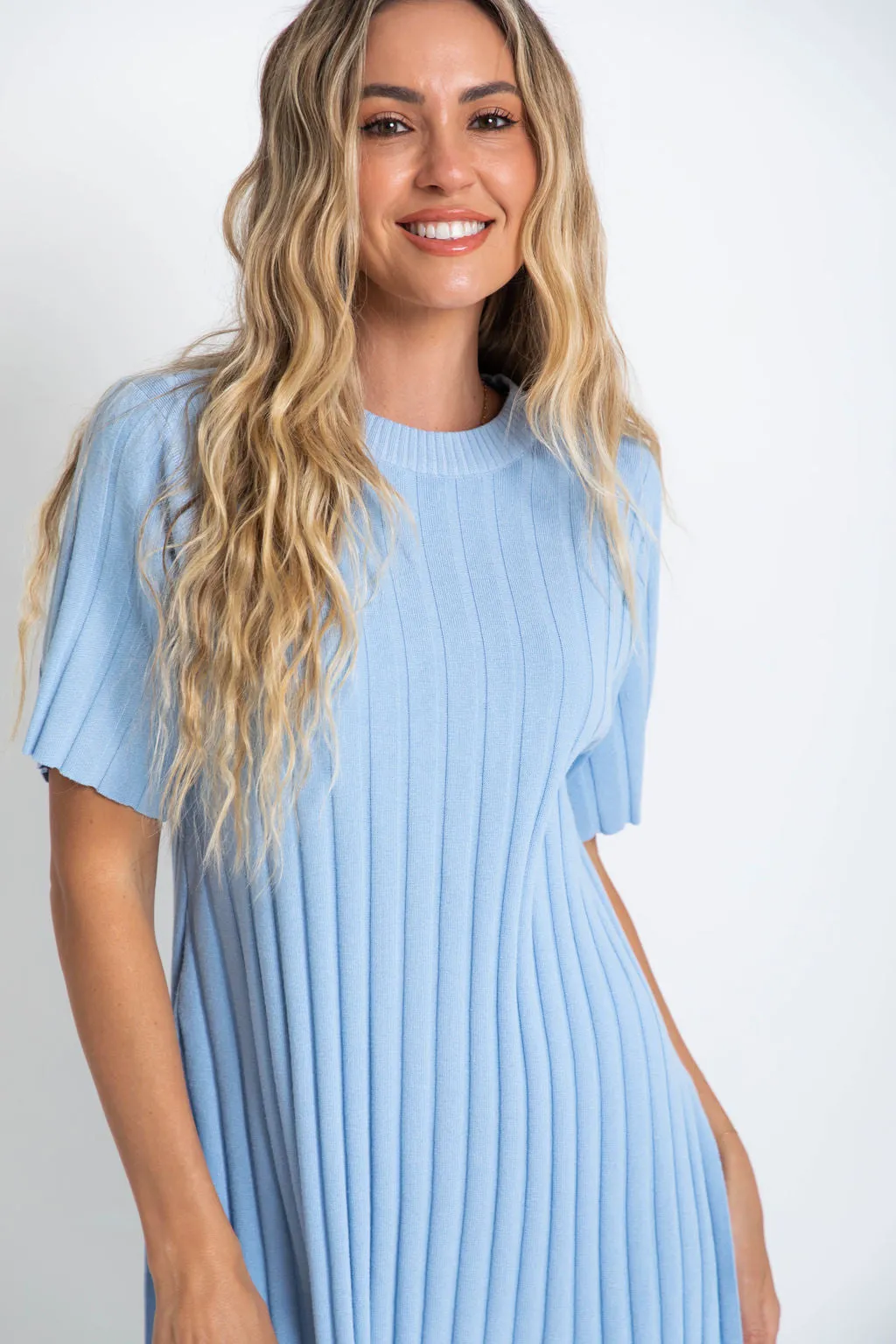 Elki Knit Top - Blue
