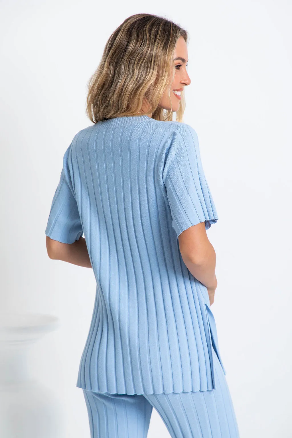 Elki Knit Top - Blue