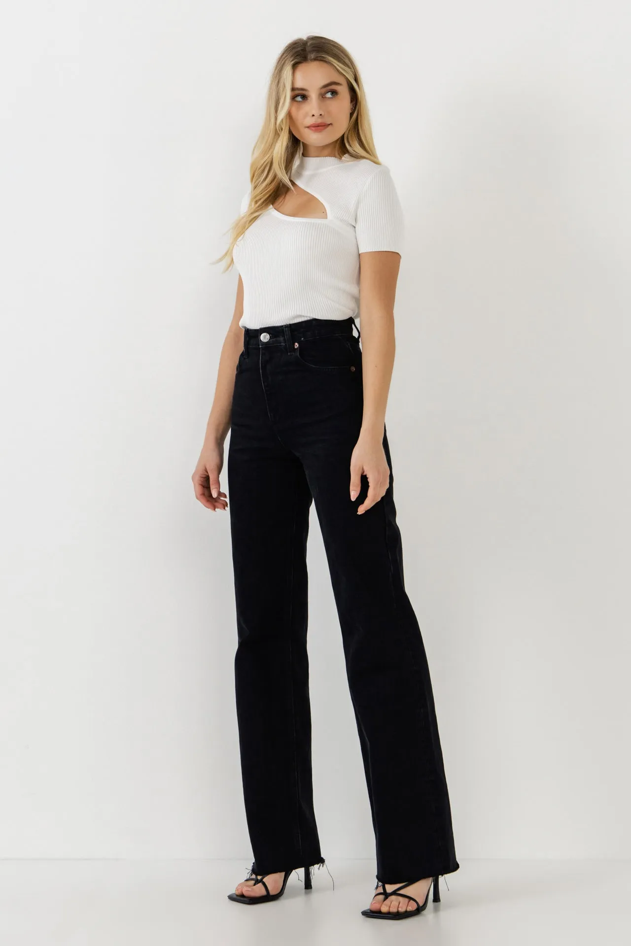 Endless Rose - Cut Out Knit Top