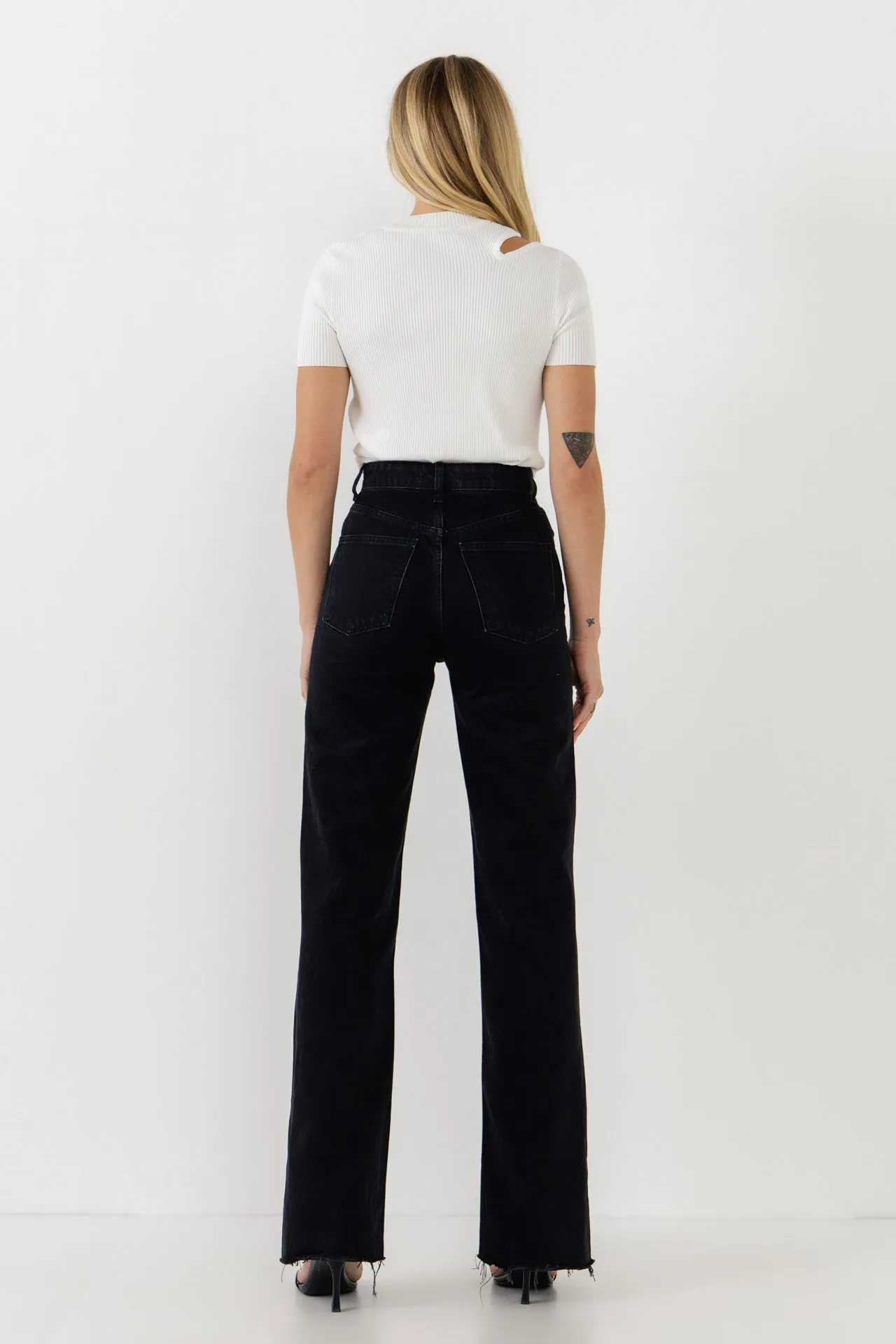 Endless Rose - Cut Out Knit Top