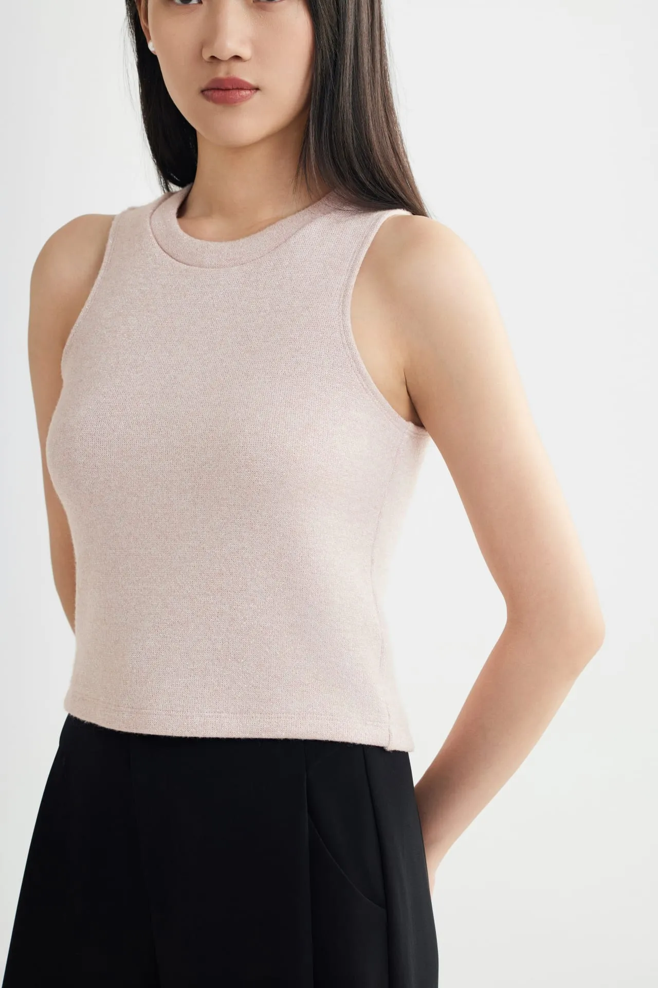 Essential Basic Knit Cropped Top