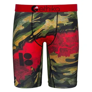 Ethika Mens Multicolored Polyester Soft 4-Way Fabric Boxer Brief Underwear - UMS068-GRR-XL