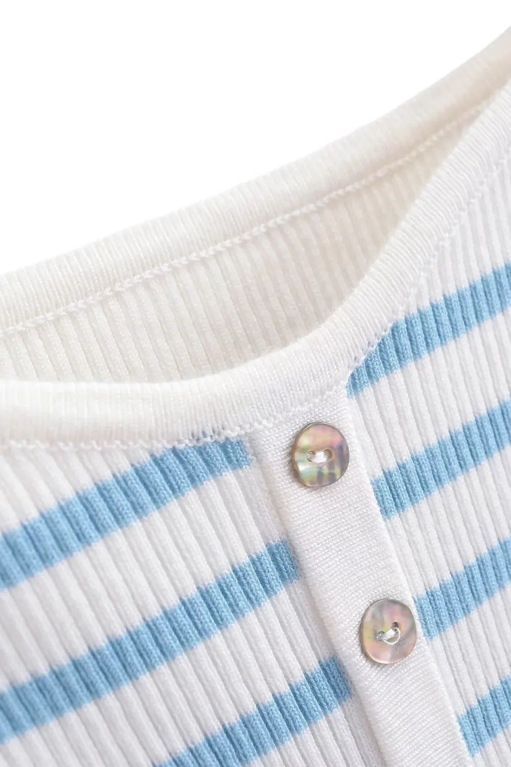 'Everly' Striped Boat Neck Knit Top