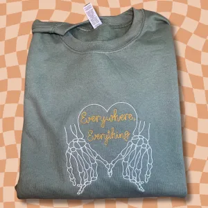 Everywhere, Everything Embroidered Unisex Crewneck Sweatshirt
