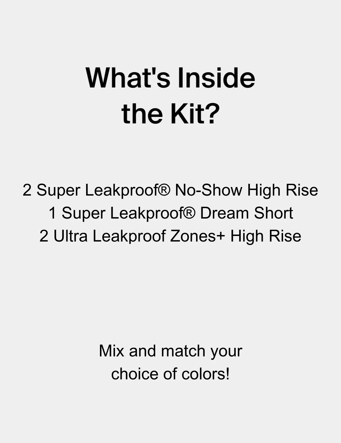 Extra Heavy Period Kit - High Rise