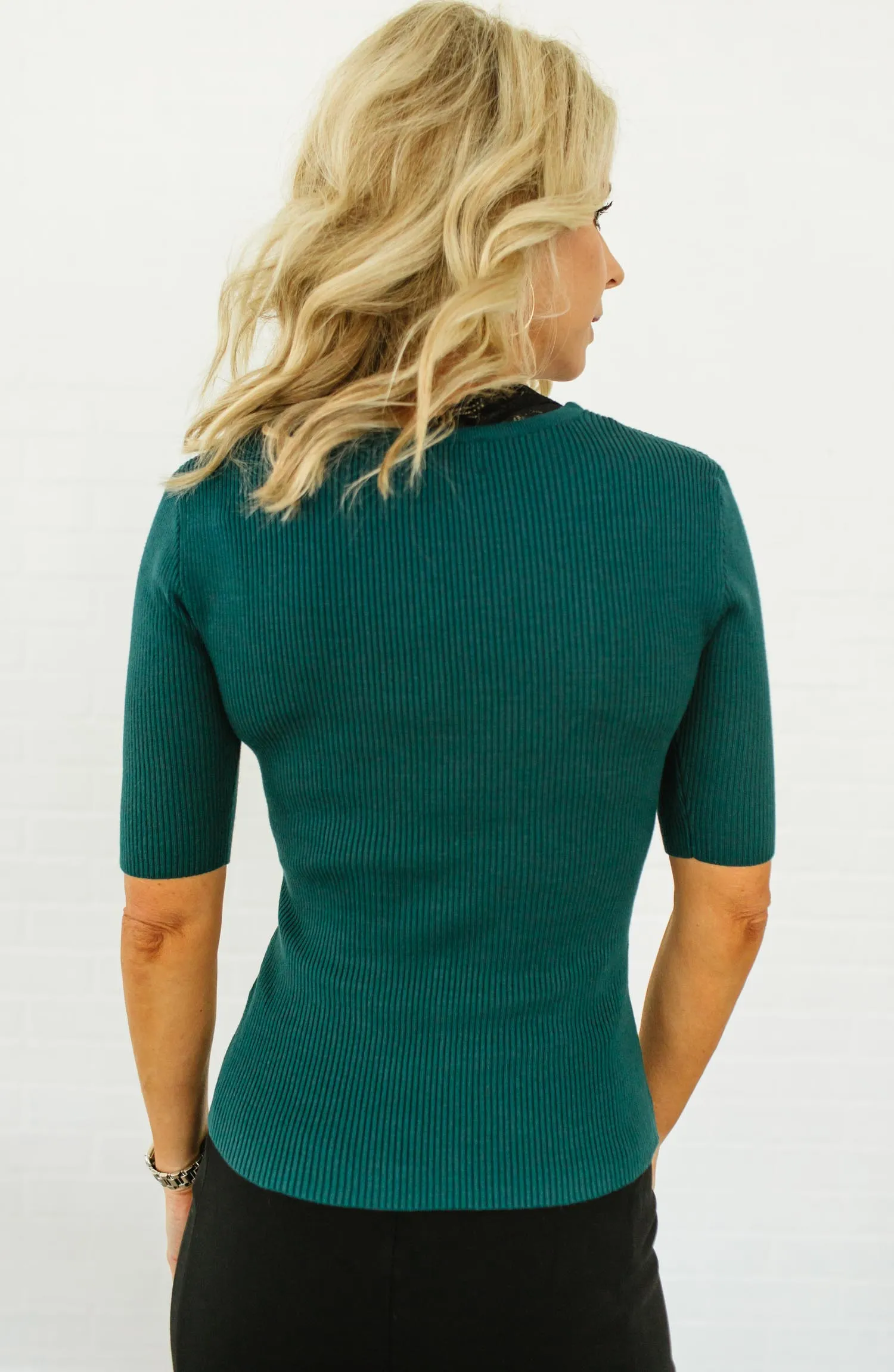 Faux Wrap Knit Top FINAL SALE