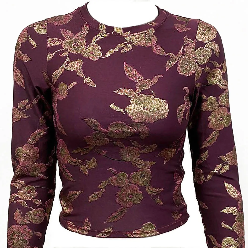 Fiol print knit top