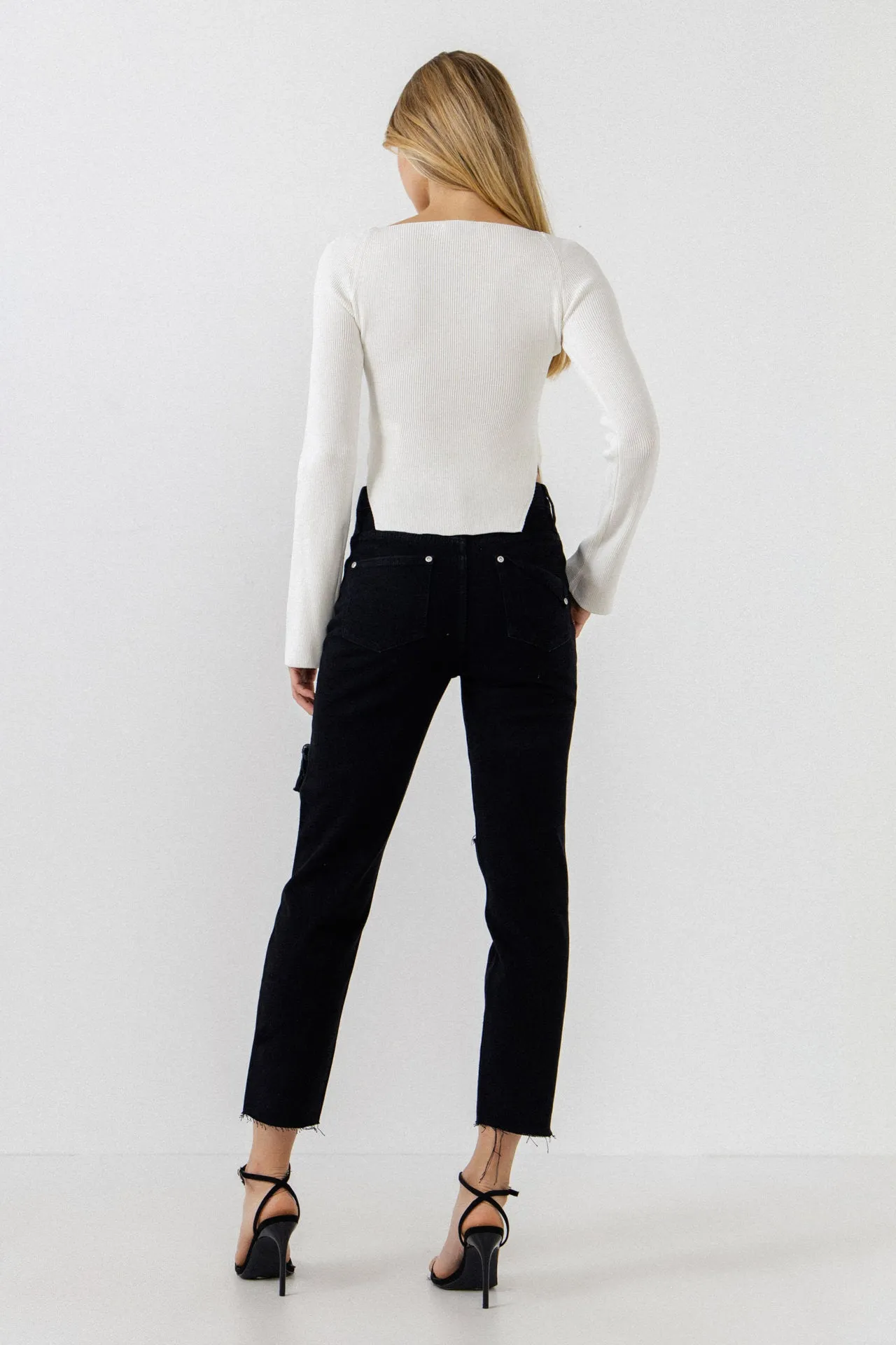 Fitted Long Sleeve Sweater - Final Sale
