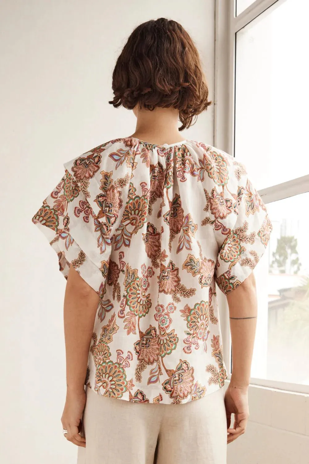 Flout Top - K'gari Cream