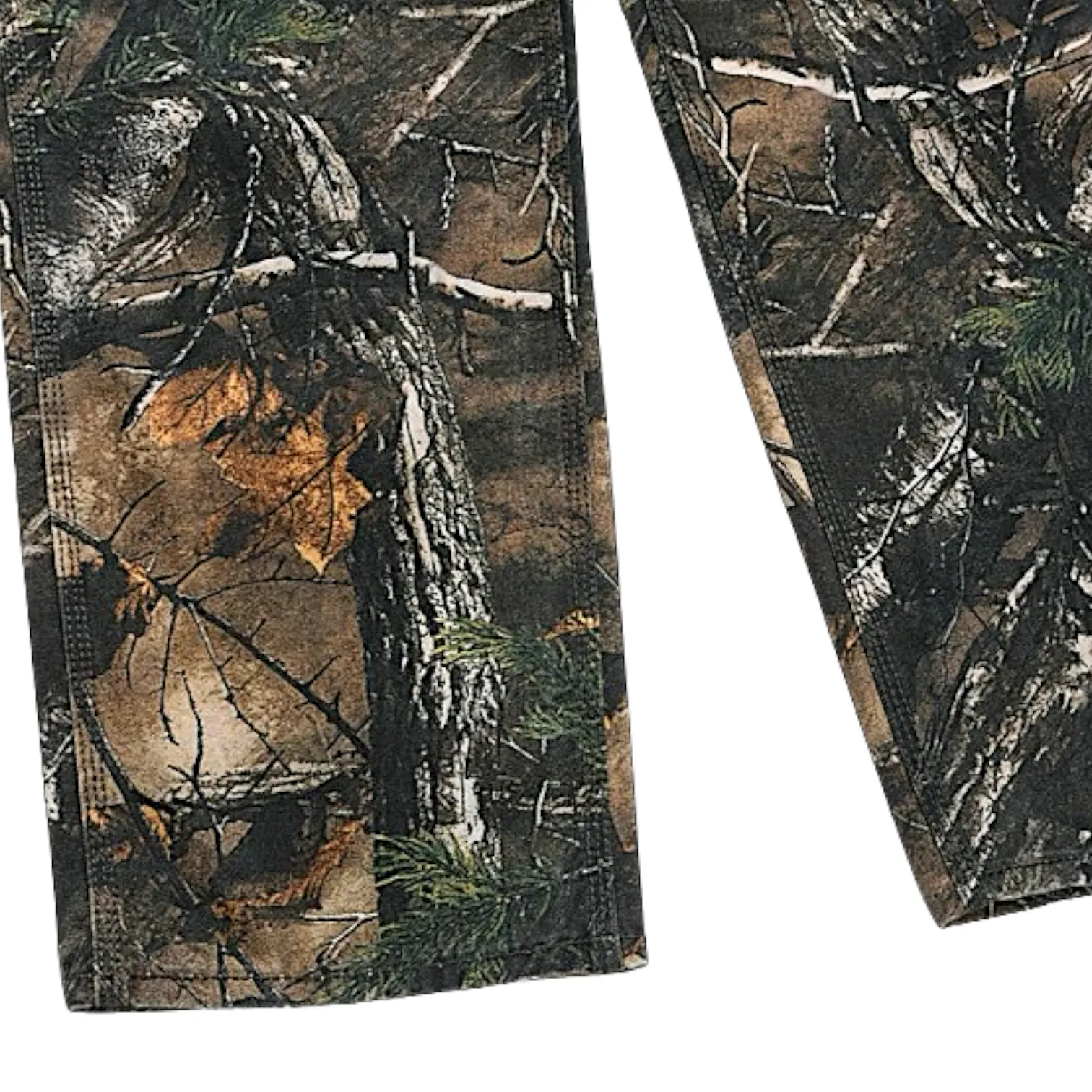Forest tree camouflage print carpenter jean