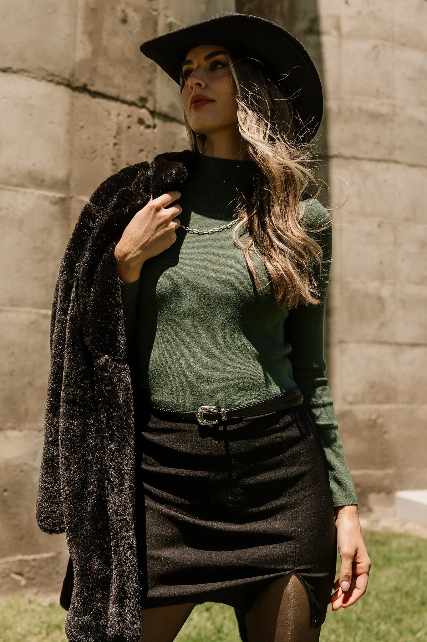 Frances Knit Top | Green