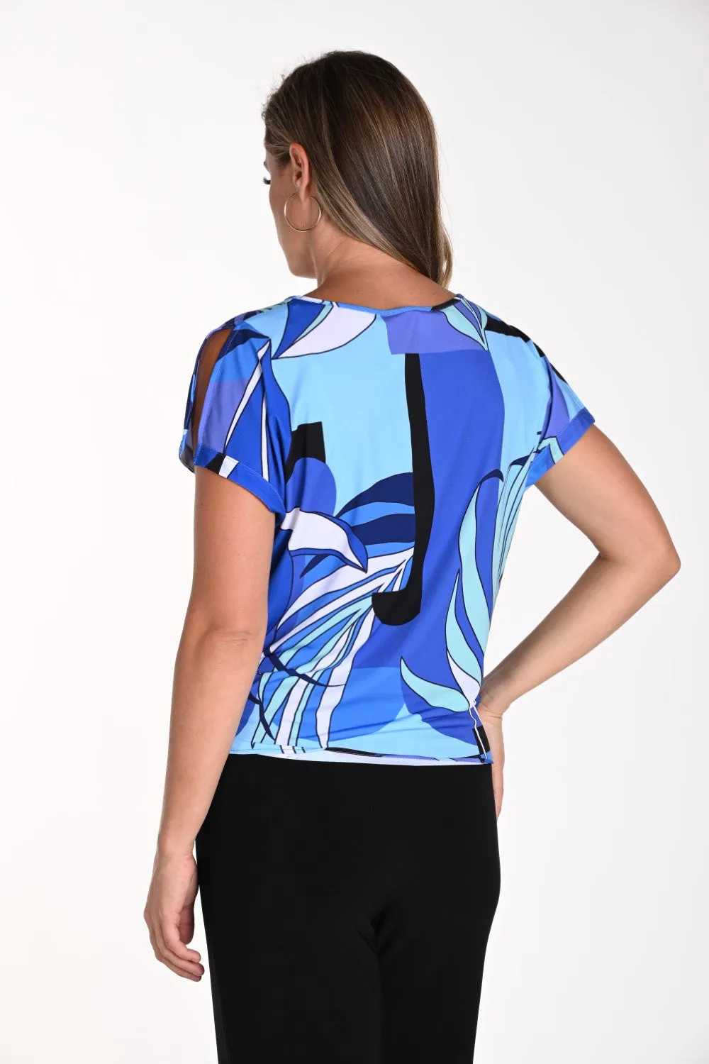 Frank Lyman Top 241218 Blue/Purple