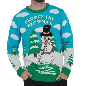 Frosty the Blowman Ugly Christmas Sweater JulesRoche Fun & Hideous