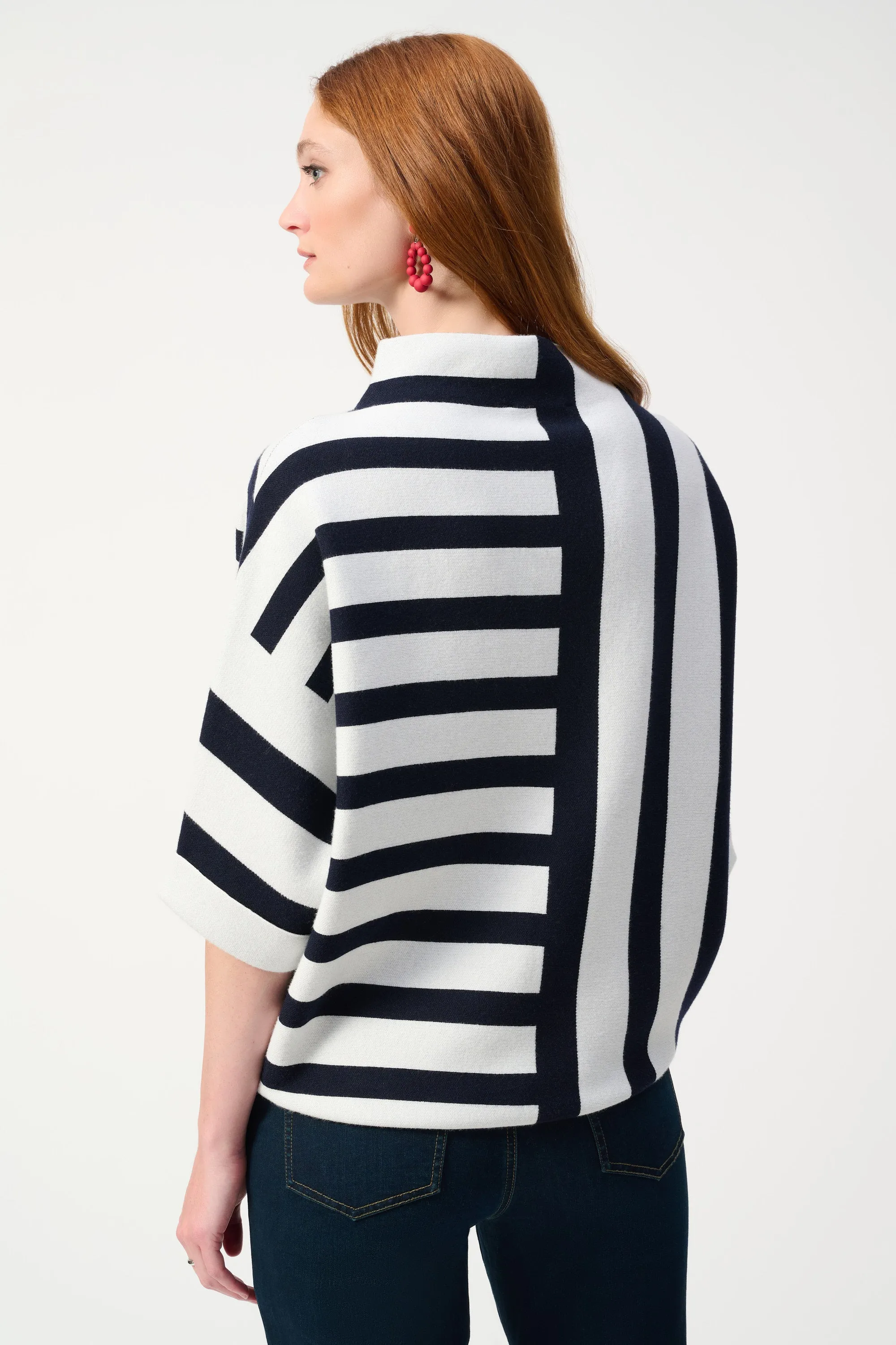 Funnel Neck Knit Top