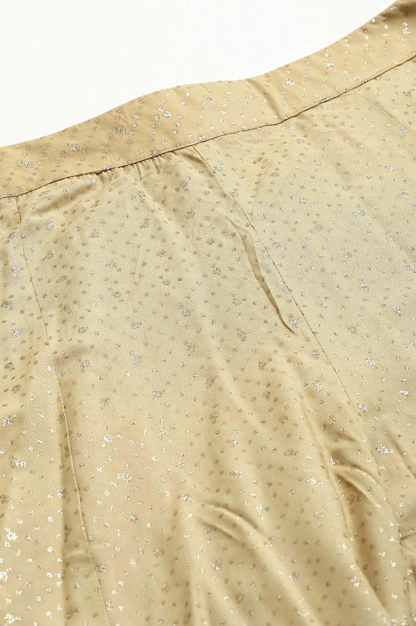 Golden Glitter Polka Dots Plus Size Culottes