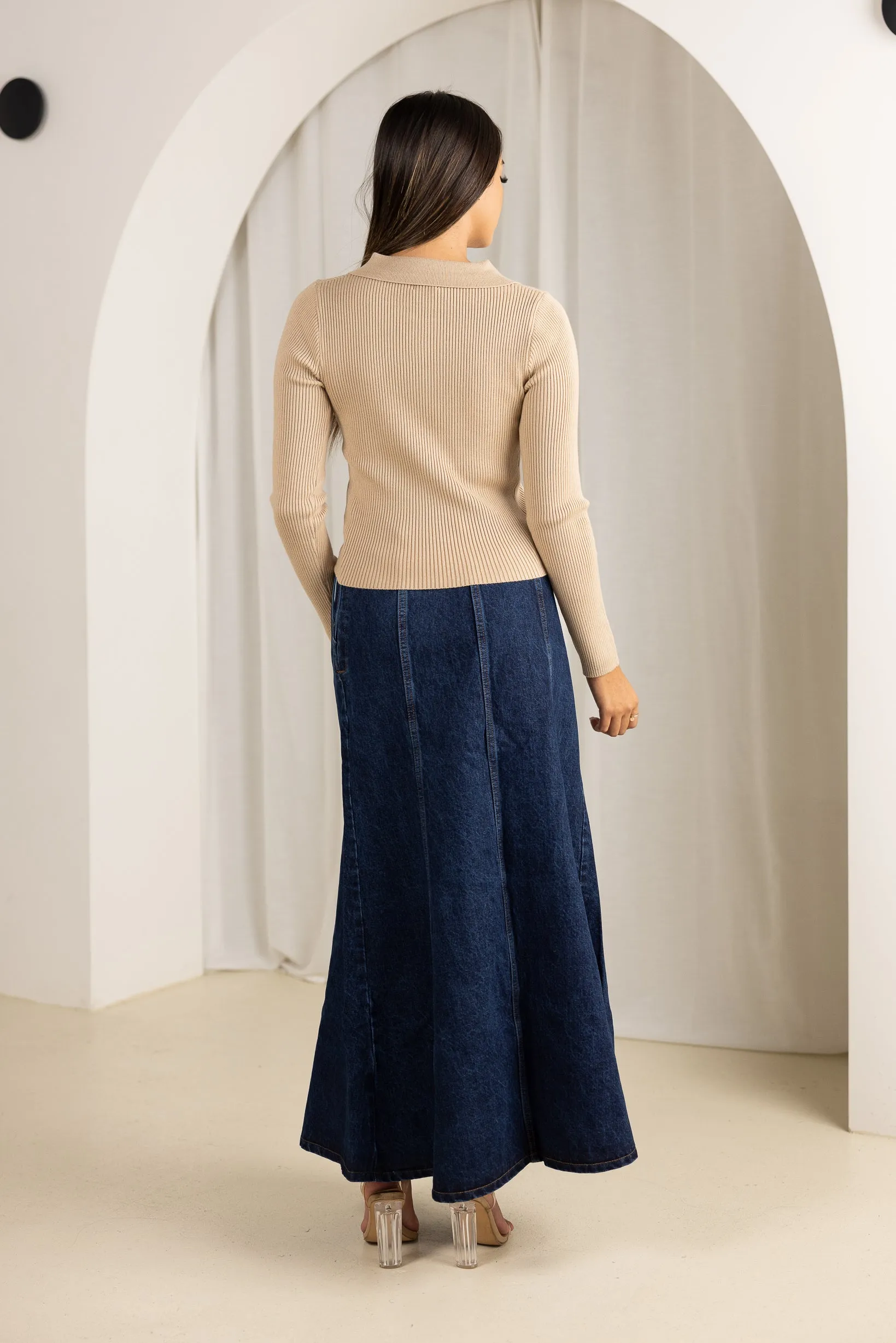 Goldi Button Knit Top