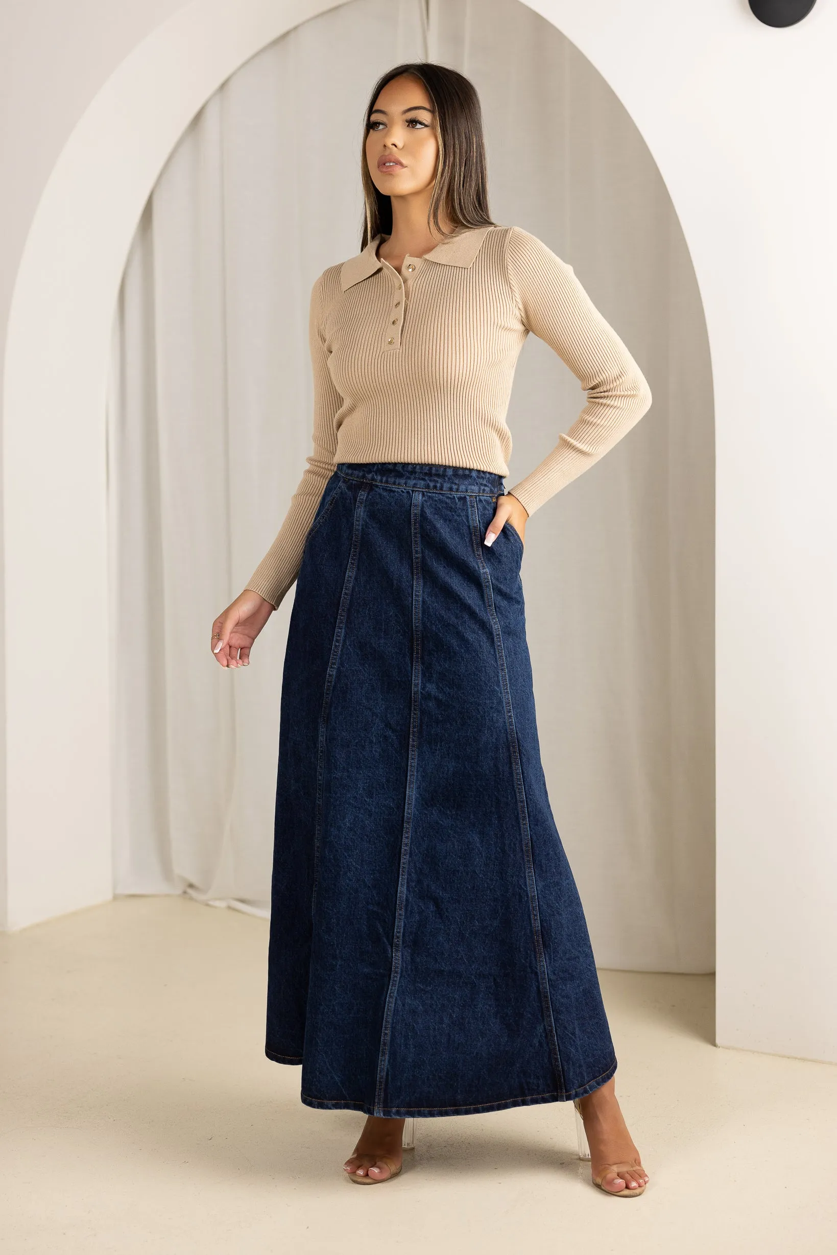 Goldi Button Knit Top