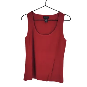 Grace Knit Dressing Womens Sz M Sleeveless Knit Tank Top Solid Red