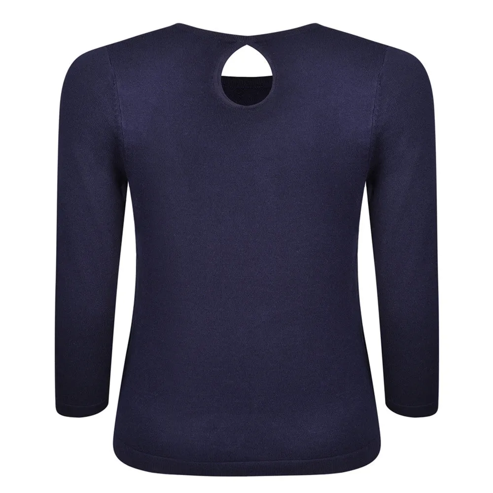 Greenland Knit Top Navy