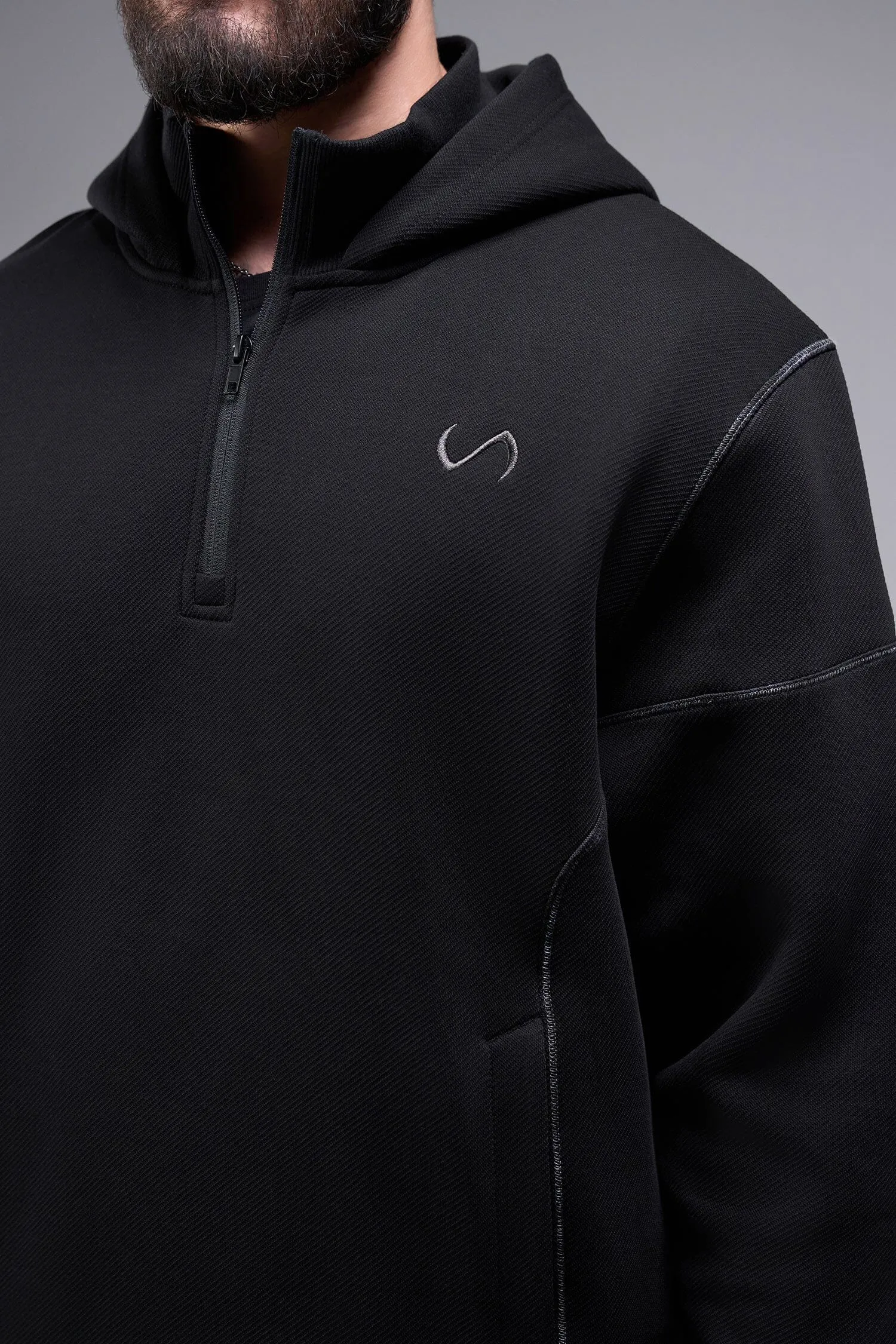 GTS Twill Tech Quarter-Zip Hoodie