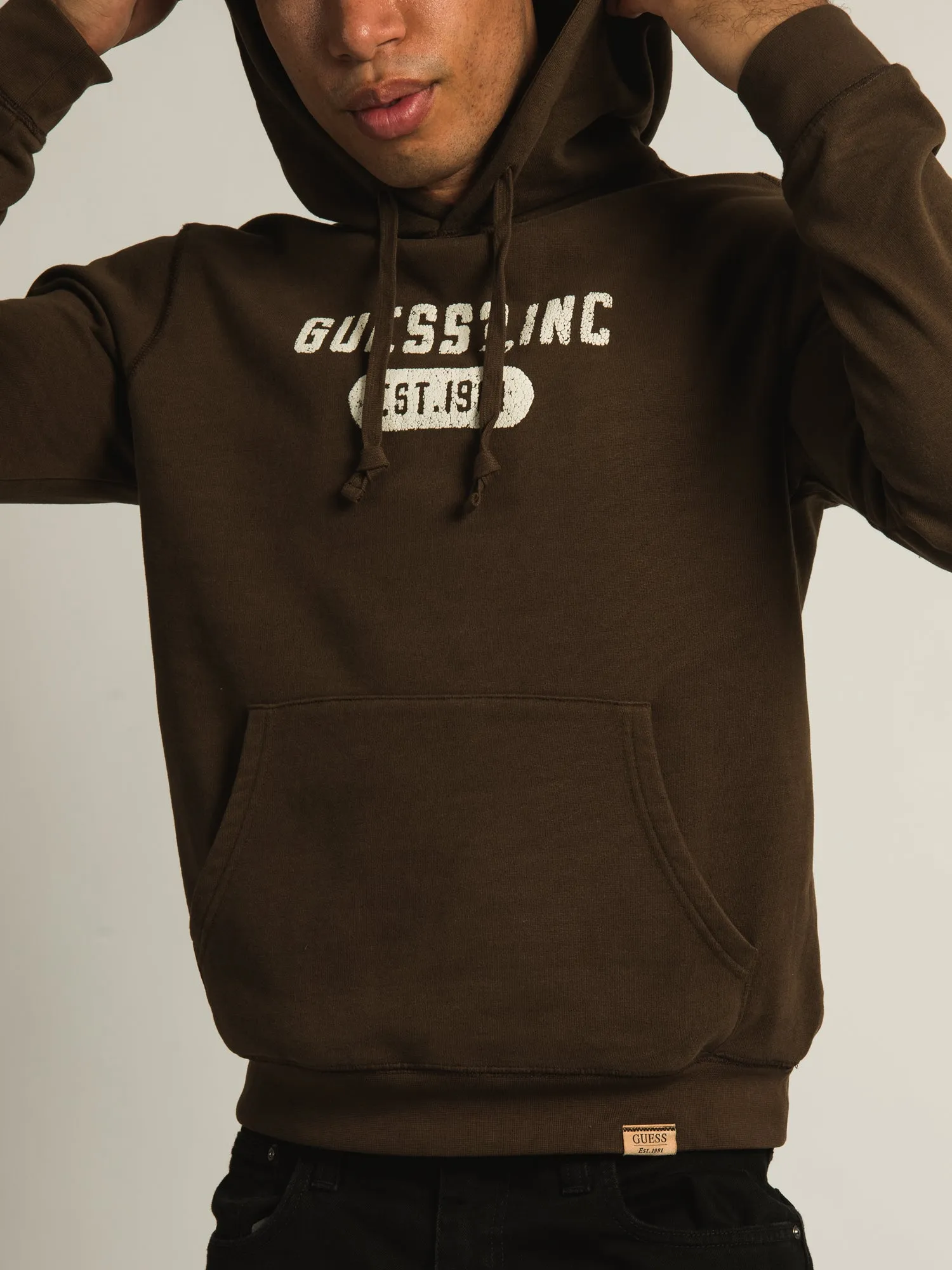 GUESS SOU PULLOVER HOODIE  - CLEARANCE