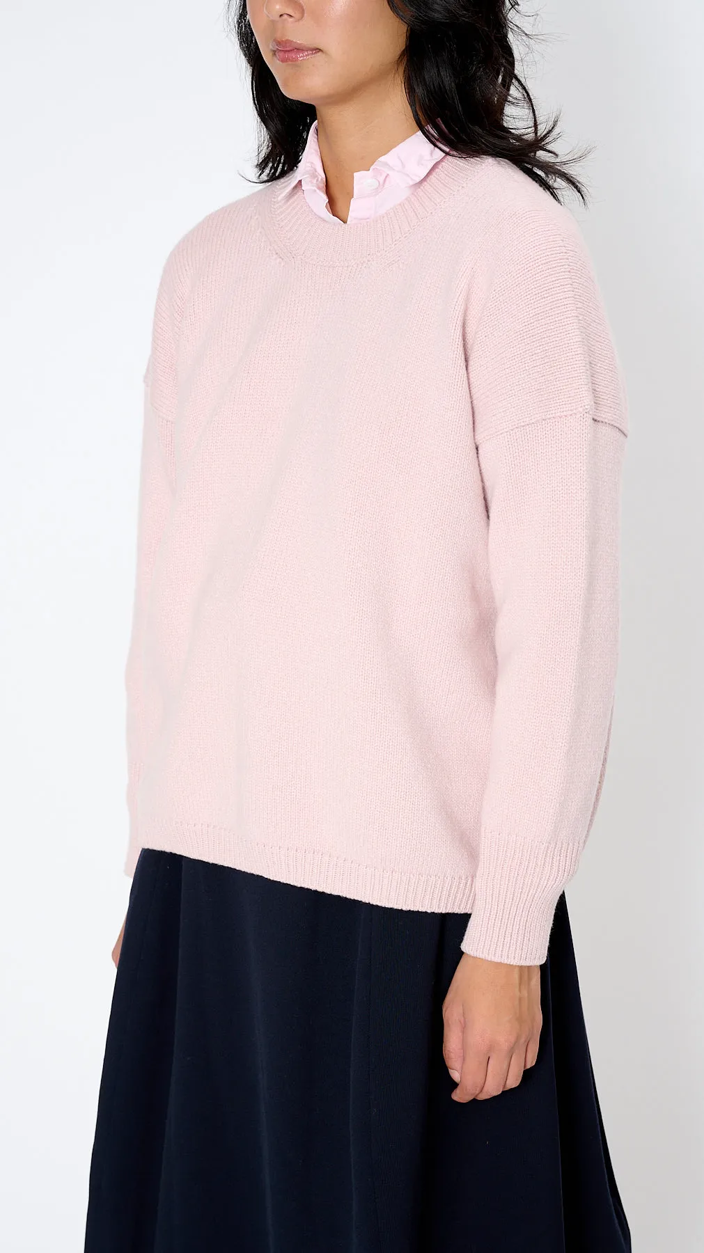 Handmade Loose Pulli in Rose