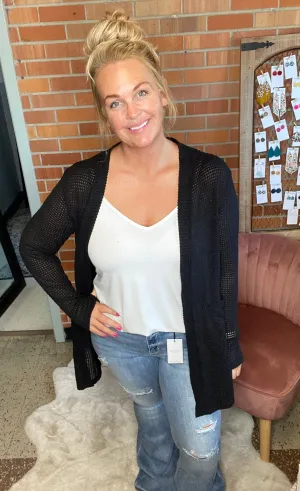 Harvest Time Black Cardigan