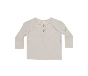 Henley Knit Top - Fog