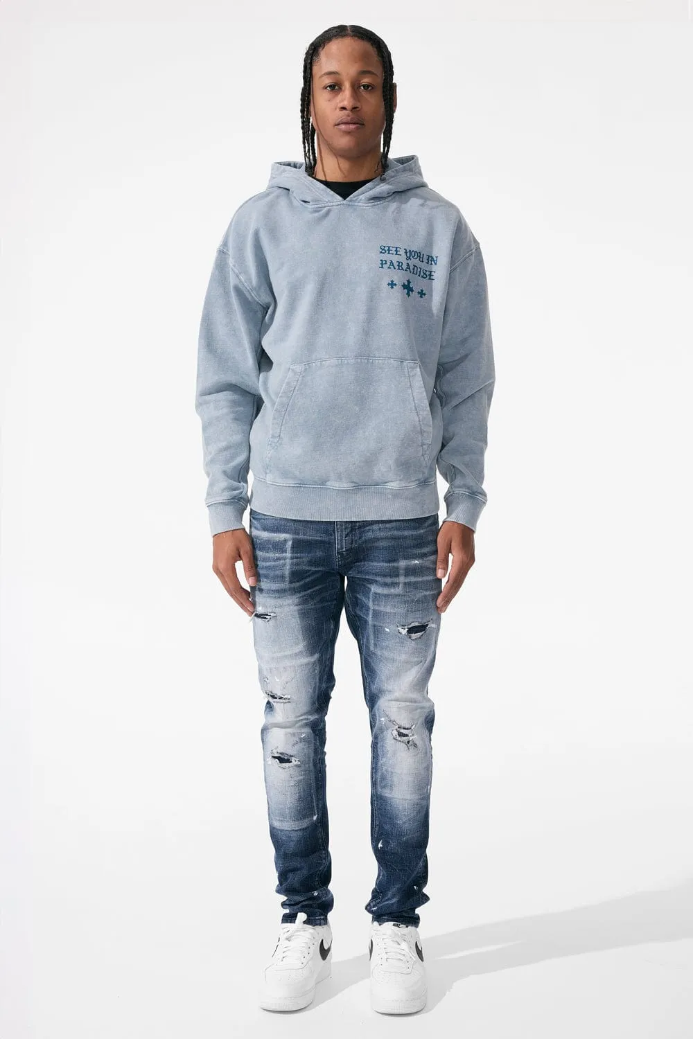 Holy Trinity Pullover Hoodie (Indigo)
