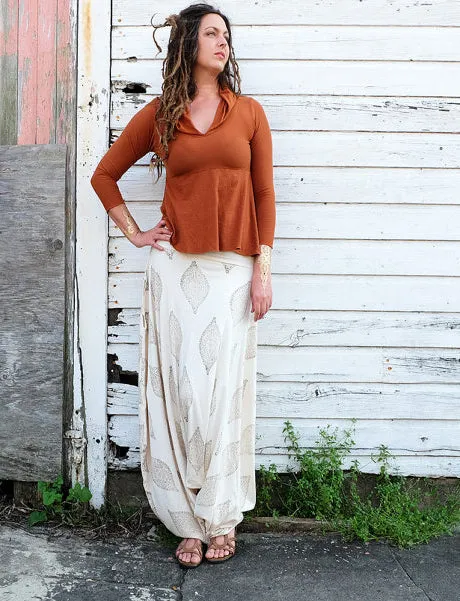 Hooded Eclipse Wanderer Cropped Shirt