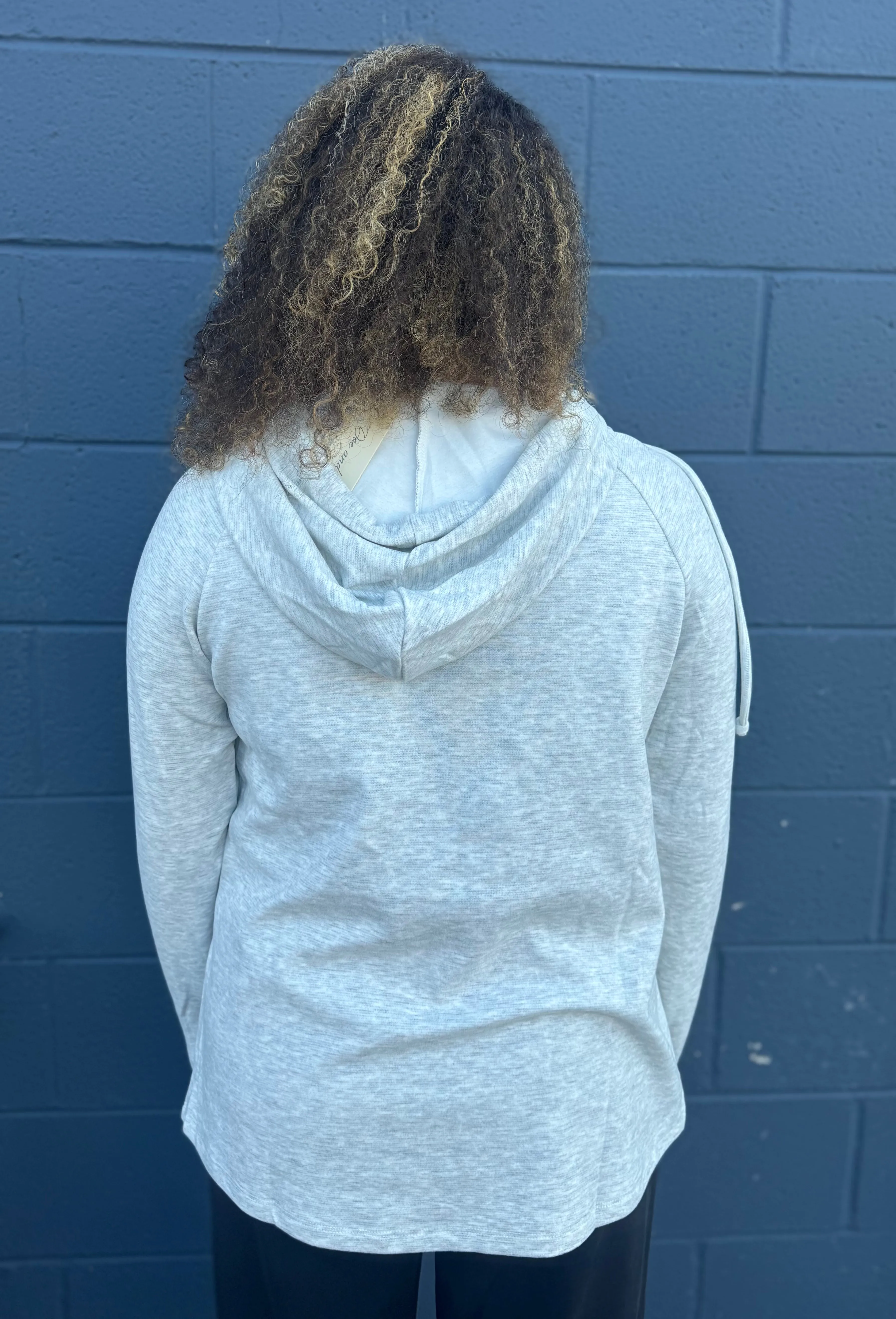 Hoodie Layered Raglan Pullover