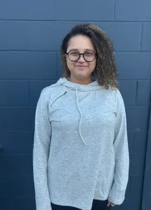 Hoodie Layered Raglan Pullover
