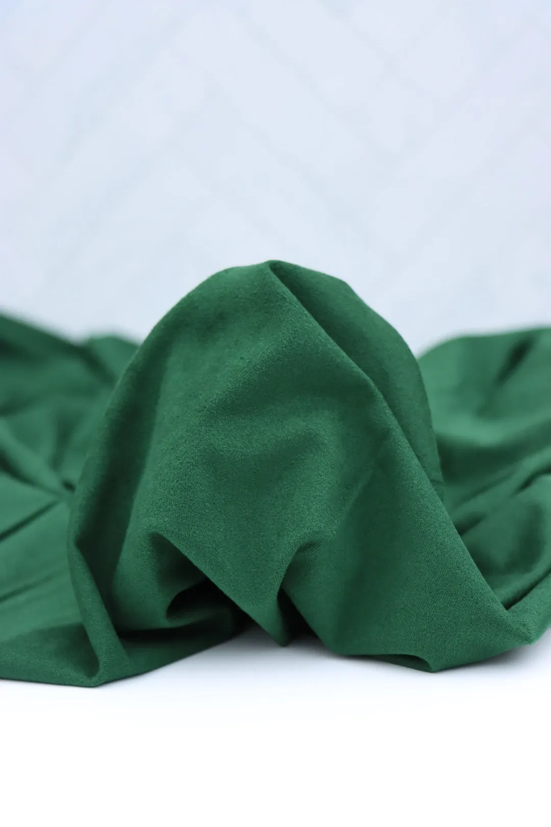 Hunter Green Microsuede Jersey Knit