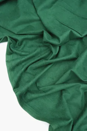 Hunter Green Microsuede Jersey Knit