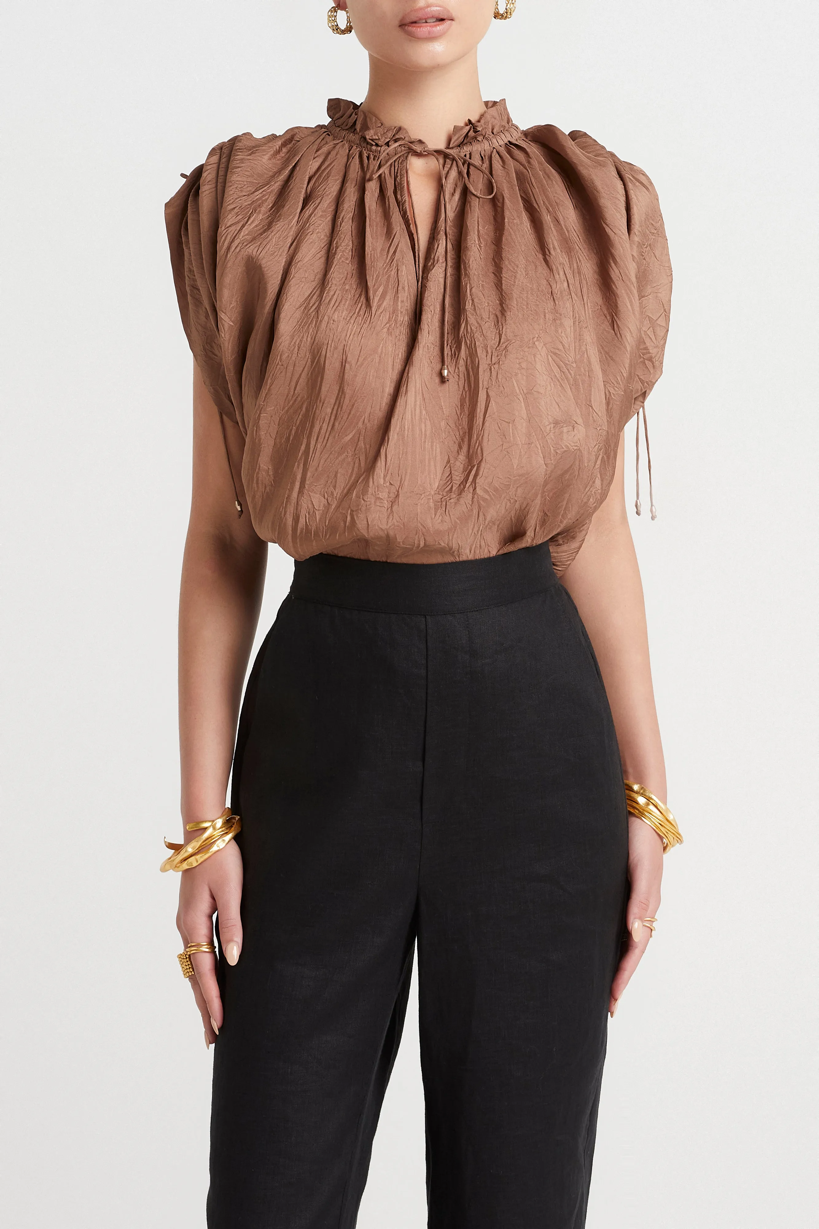 Husk Delphi top - Mocha