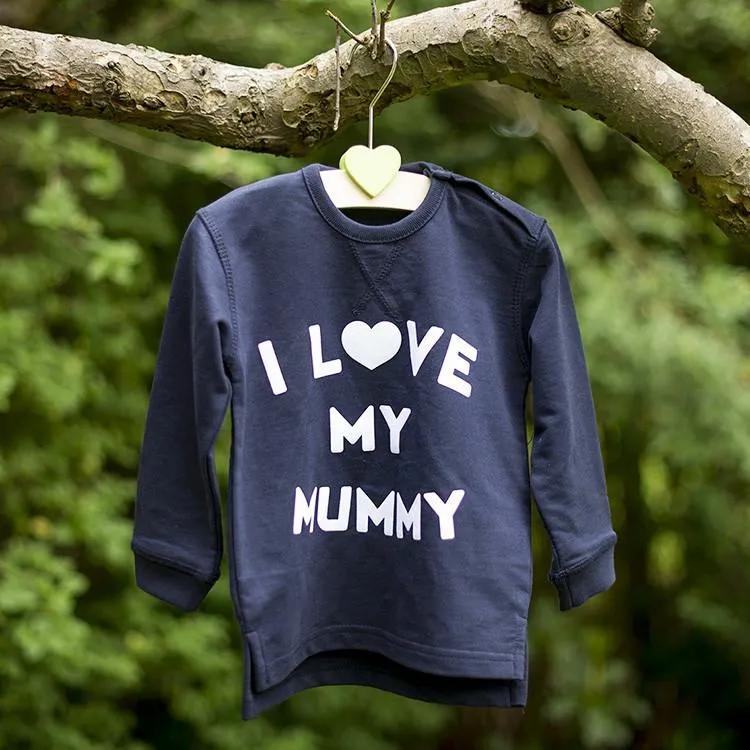 I Love My Mummy Navy Sweatshirt