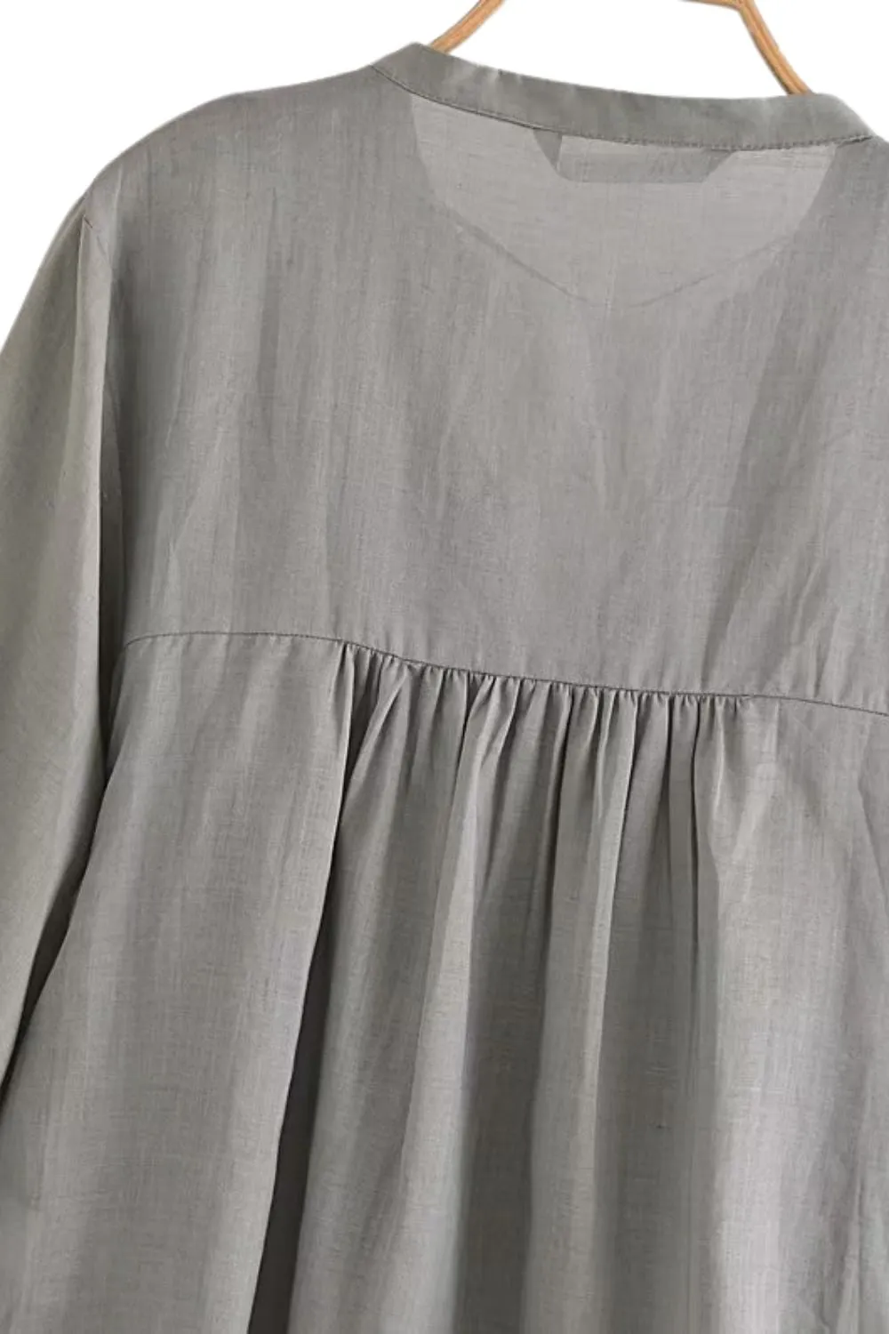 'Ilona' Ramie Pleated Blouse Top & Bottom (Sold Separately)