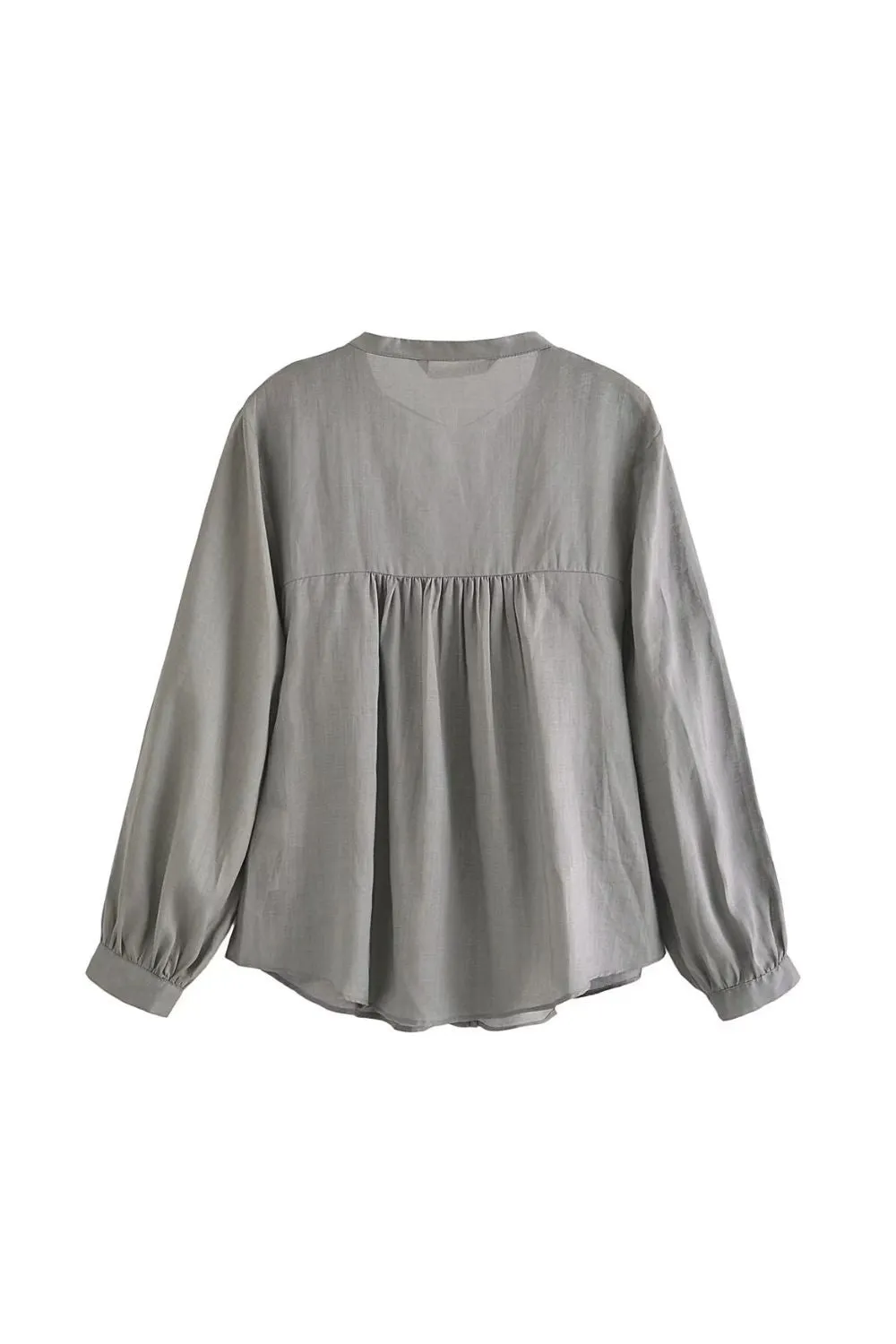 'Ilona' Ramie Pleated Blouse Top & Bottom (Sold Separately)