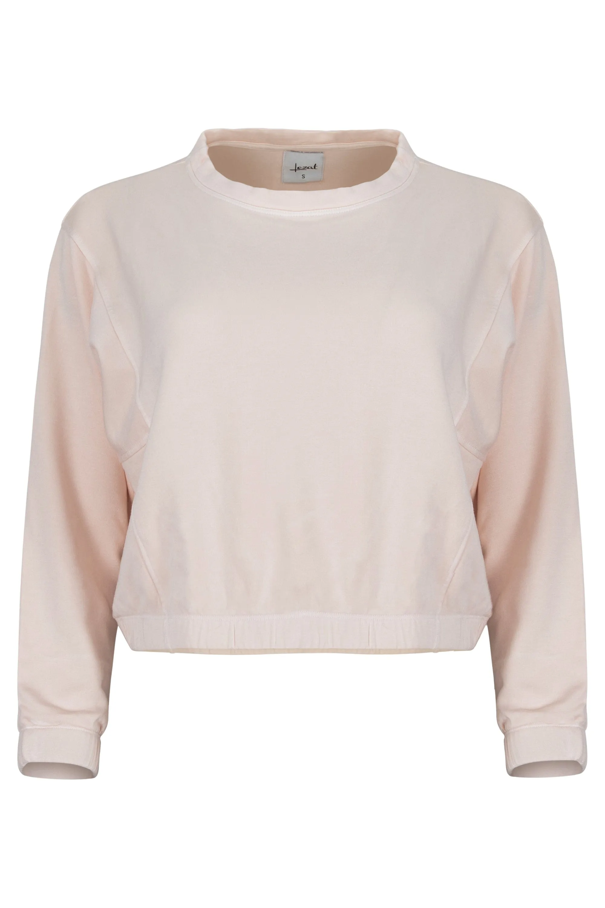 Ivy Boxy Cropped Modal Pullover - Rose Quartz