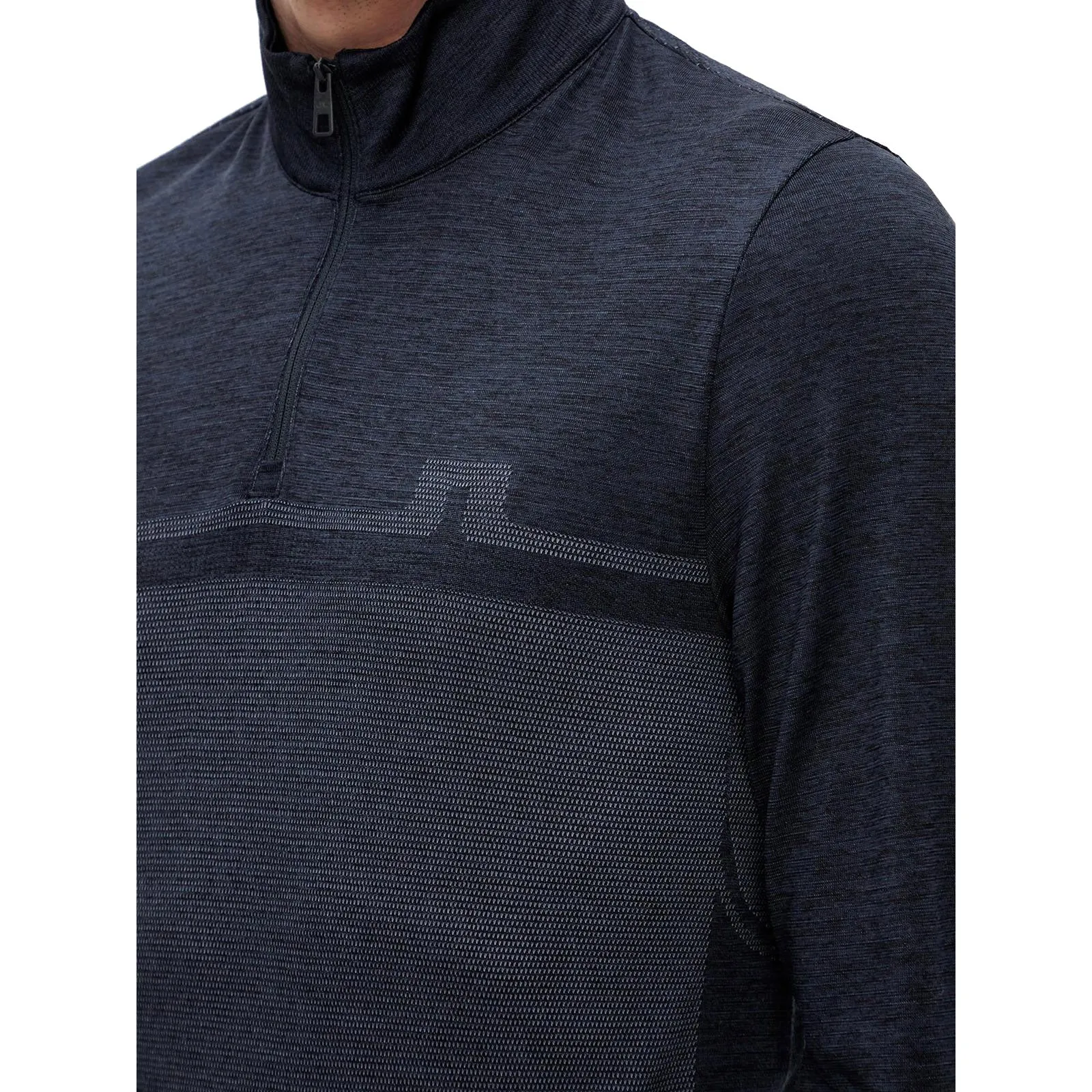 J. Lindeberg Joey Mens Seamless Quarter Zip Golf Pullover