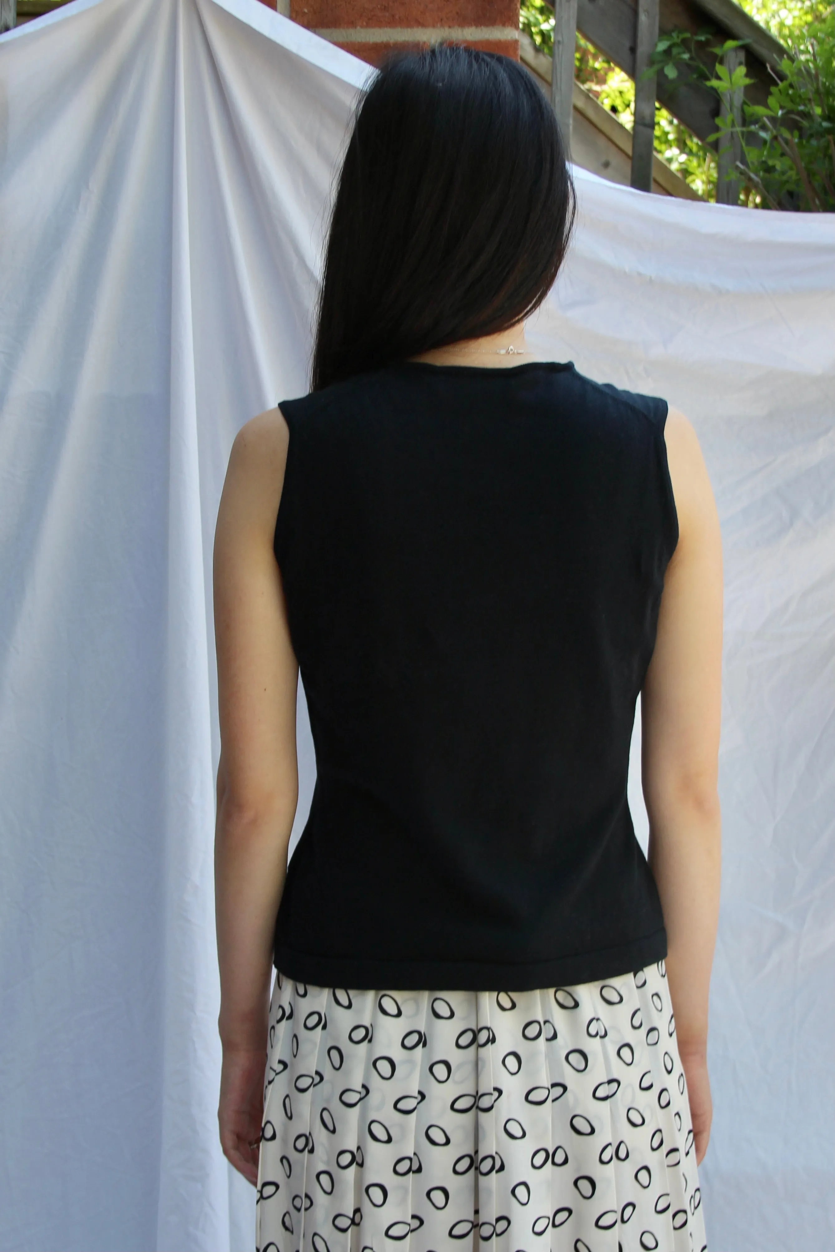 Jaeger Knit Cotton Tank - M