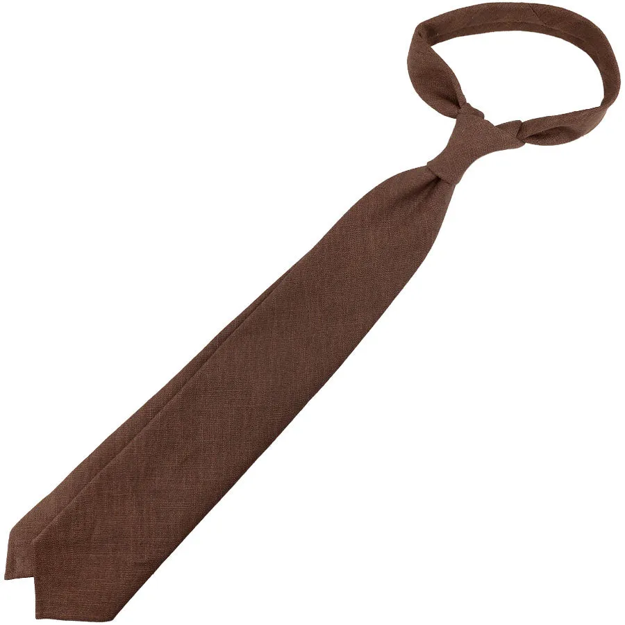 Japanese Ramie Tie - Beech - Hand-Rolled
