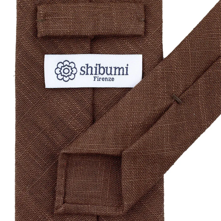 Japanese Ramie Tie - Beech - Hand-Rolled