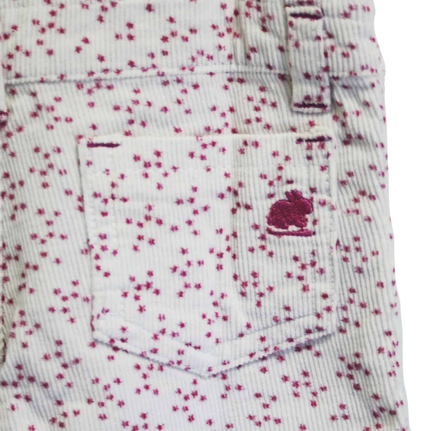 Jardinera Overall BB Stella Blanco Fucsia